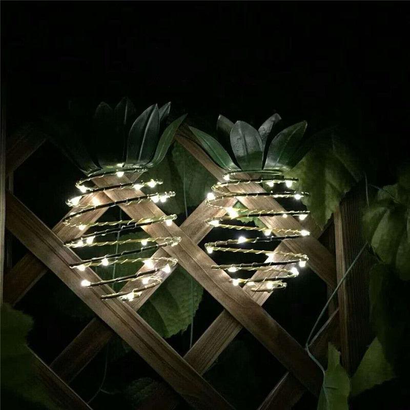 LED Light Night Pineapple Shape Solar Lights | Garden Lights Hanging Waterproof Wall Lamp | Fairy Night Lights Art Home and Outdoor Decoration
